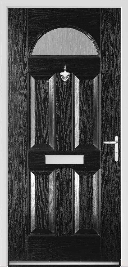 Gloucester Black External Glazed Fire Doorset