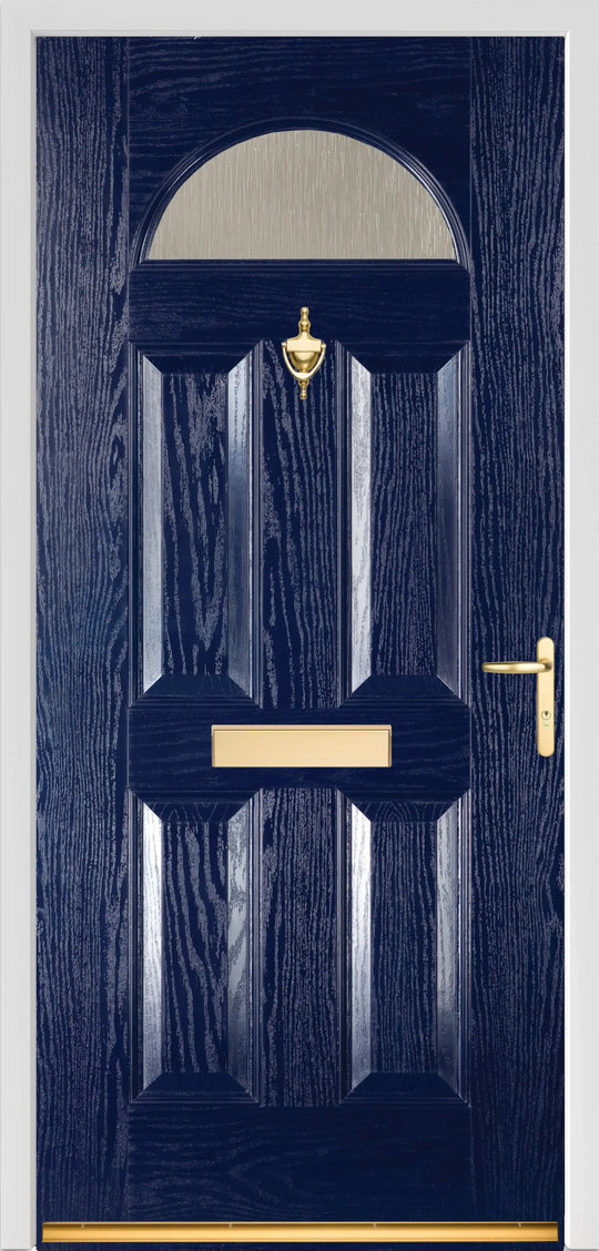 Gloucester Blue External Glazed Fire Doorset