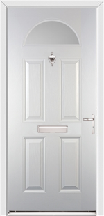 Gloucester White External Glazed Fire Doorset
