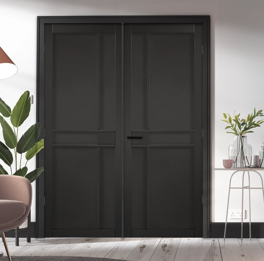 Black Greenwich Internal Door Pair