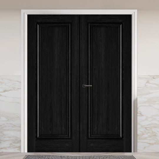 Haddon Black Laminate Door Pair
