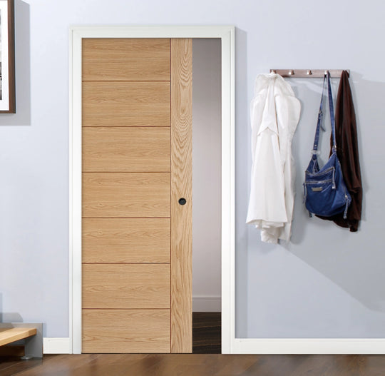 Hampshire Oak Pocket Door Set