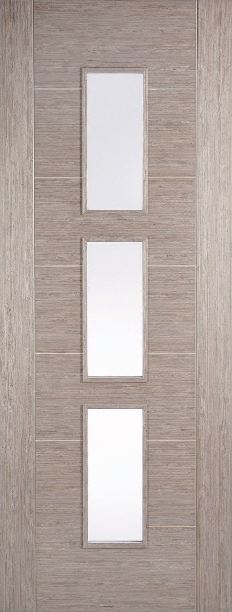 Hampshire Light Grey Clear Glazed Door