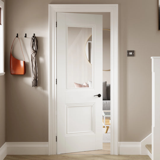 Harwick White Primed Glazed Internal Door