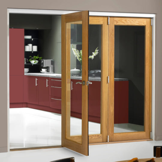 6ft Internal Oak Folding Bifold Set