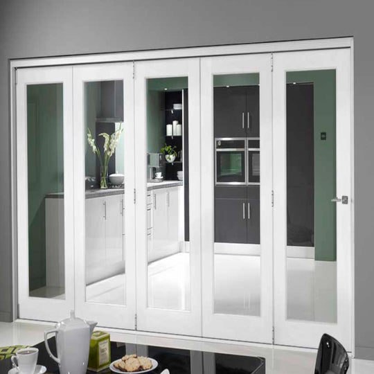 12ft Internal White Folding Bifold Set