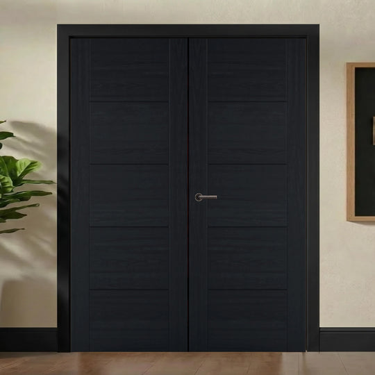 Iseo Black Oak Door Pair