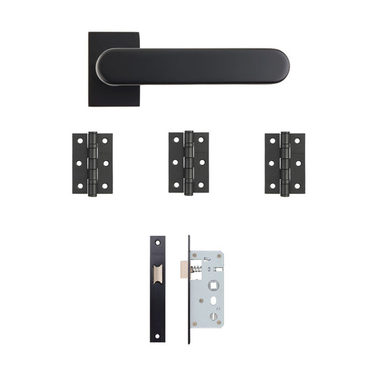 Juno Door Handle Pack Matt Black
