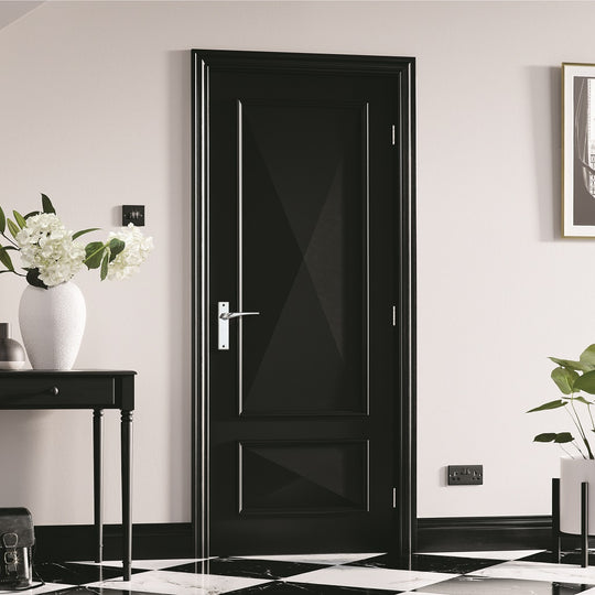 Black Knightsbridge 2P Fire Door