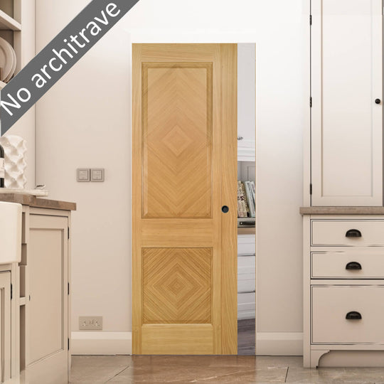 Kensington Oak Flush Pocket Door Set