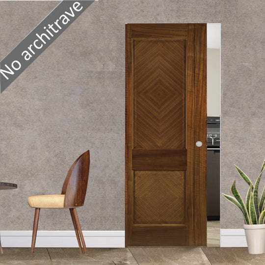 Kensington Walnut Flush Pocket Door Set