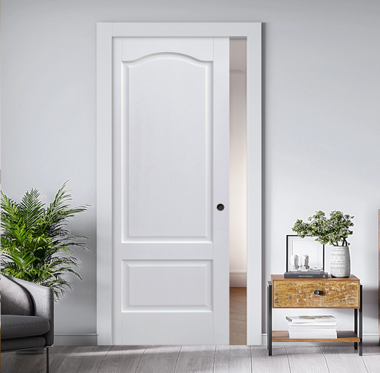 Solid White Kent 2P Pocket Door Set