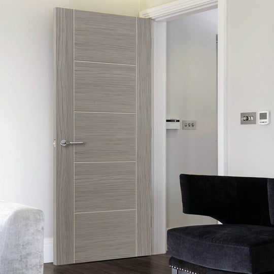 Tigris Light Grey Laminate Fire Door