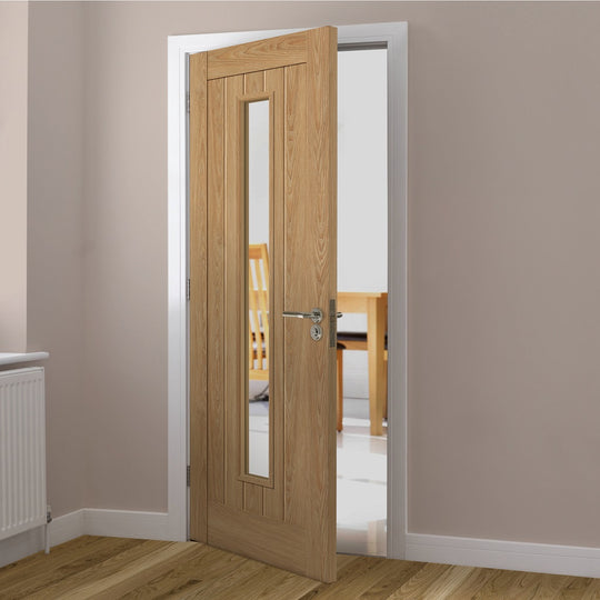 Hudson Oak Laminate Glazed Internal Door