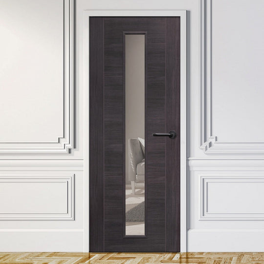 Umber Grey Laminate Forli with Clear Glass