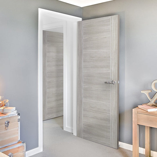 White Grey Laminate Forli Door