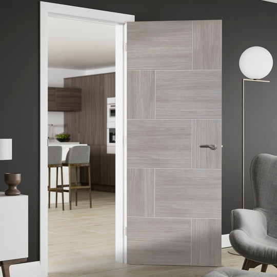 White Grey Laminate Ravenna Door