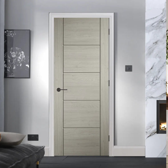 Ladder Light Grey Laminate Door