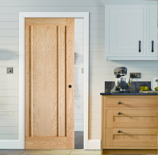 Lincoln Oak Pocket Door Set