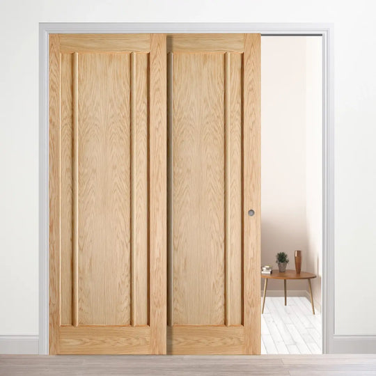Lincoln Oak Telescopic Pocket Door System
