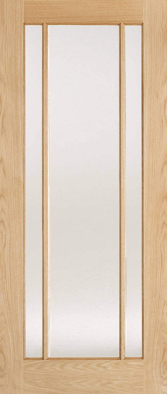 Lincoln Oak Frosted Glazed Door