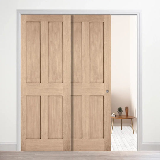 London Oak Telescopic Pocket Door System