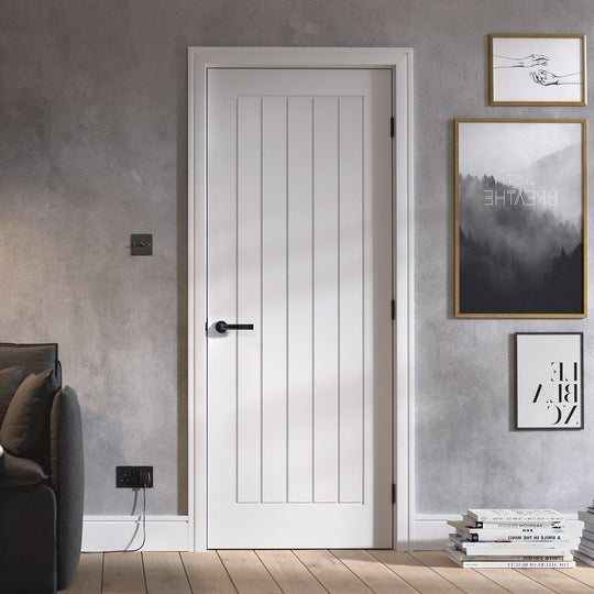 Mexicano White Fire Door