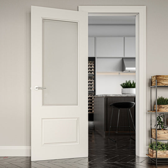 Madison Glazed White Primed Door