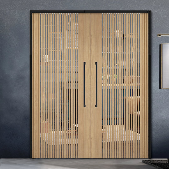 Oak Melbourne Clear Glazed Door Pair Fully Finished