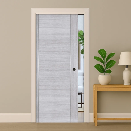 Montreal Light Grey Pocket Door Set