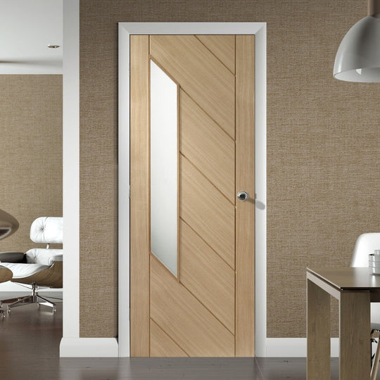 Monza Oak Internal Obscure Glass