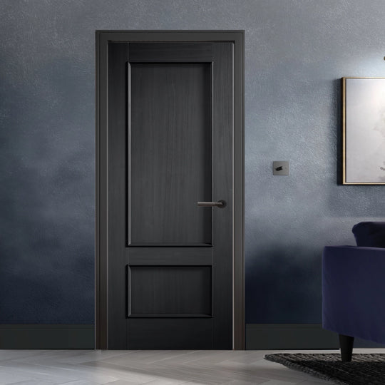 Black Charcoal Murcia 2 Panel Internal Door