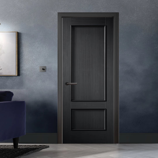 Black Charcoal Murcia 2 Panel Internal Fire Door