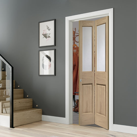 Oak Malton Victorian Glazed Bifold