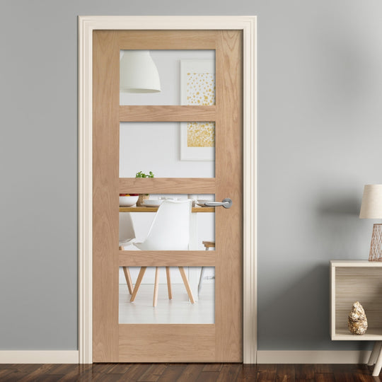 Oak Shaker 4L Clear Glazed