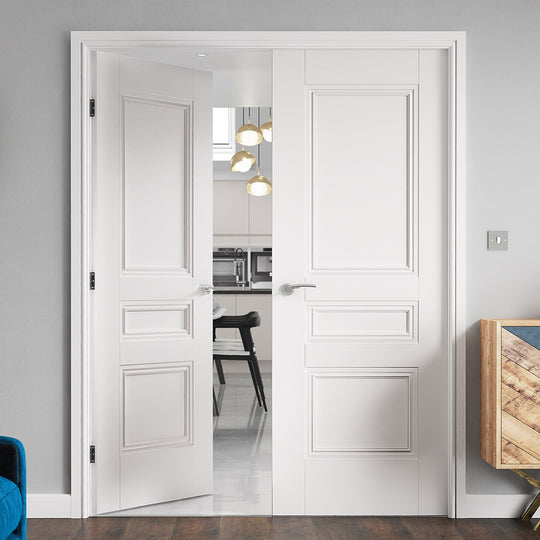 Osborne Internal Door Pair with Decorative Mouldings