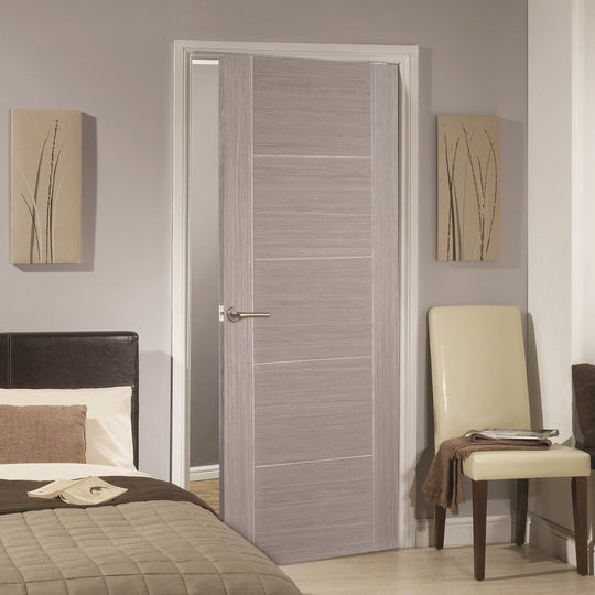 Contemporary 6006 Light Grey Fire Door