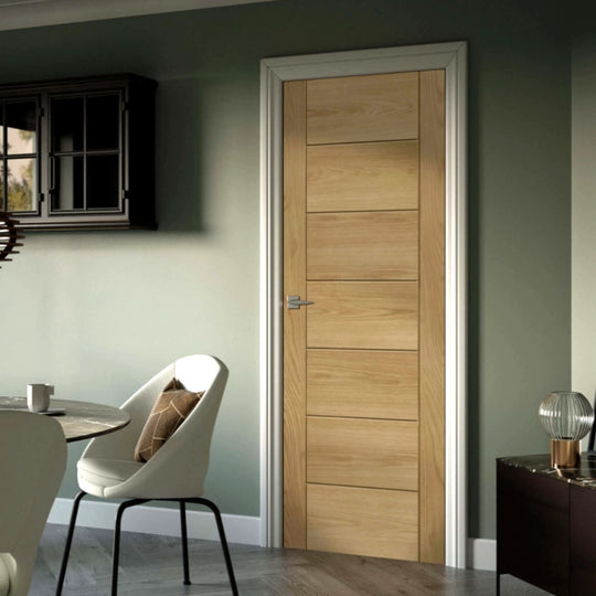 Palermo Oak Fire Door Unvarnished