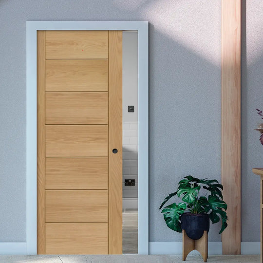 Palermo Essential Oak Fire Rated Pocket Door System