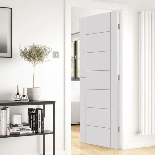 Palomino White Primed Fire Door