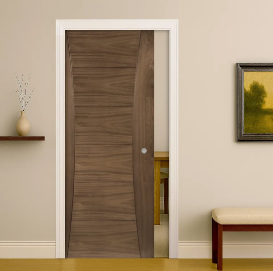 Pamplona Walnut Pocket Door Set