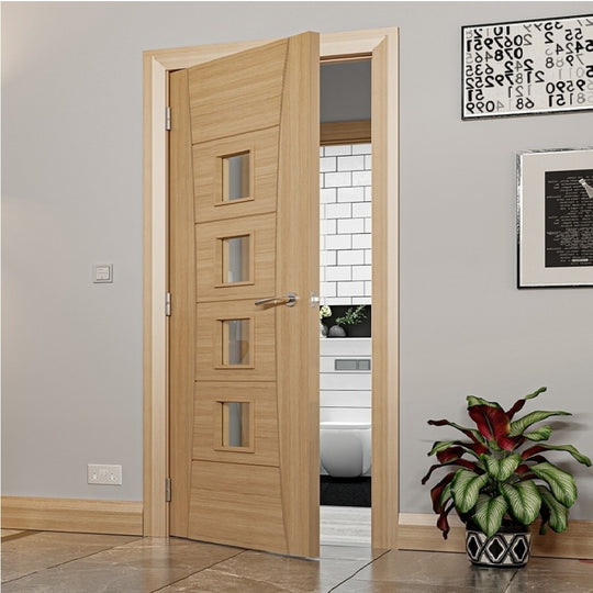 Pamplona Internal Door With Clear Glass