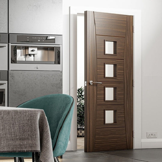 Pamplona Walnut Glazed Fire Door