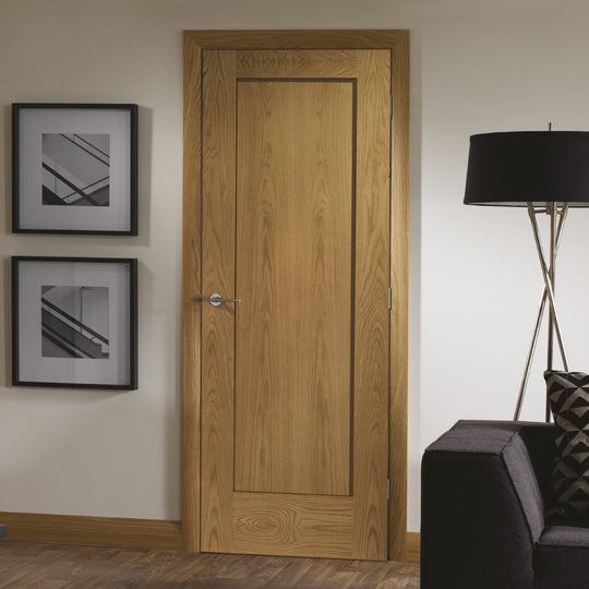 Oak Shaker Pattern 10 Fire Door