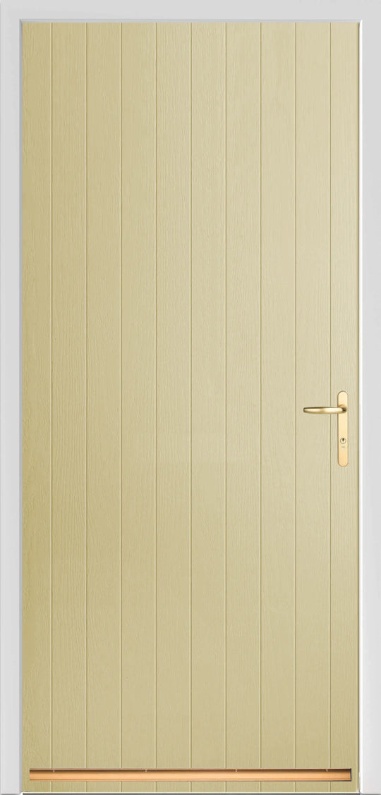 Pebble Tongue and Groove External Fire Door Set