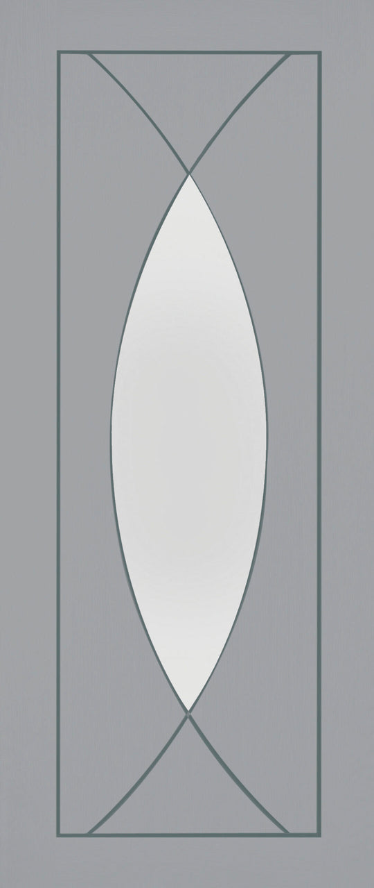 Pesaro Custom Colour Clear Glazed Door