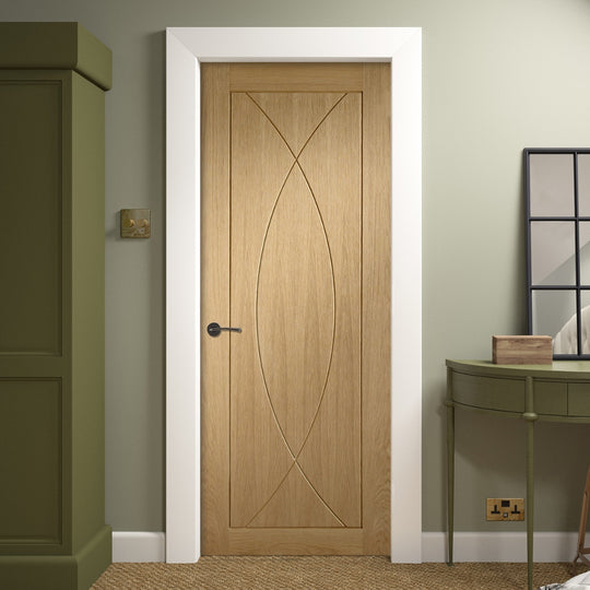 Pesaro Oak Fire Door Untreated