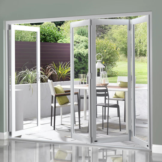 10ft Slimline White Timber External Bifold Door Set