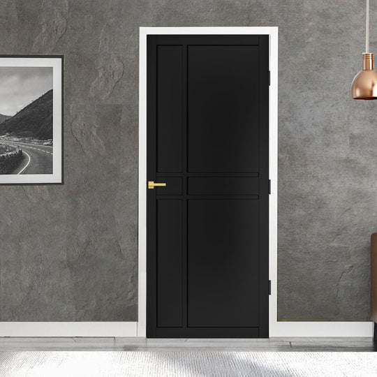 Pryda Black Custom Made Industrial Style Door