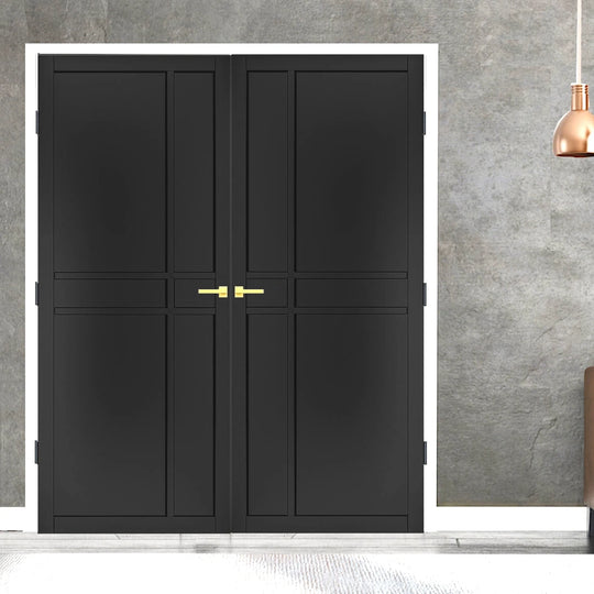 Pryda Black Industrial Style Door Pair